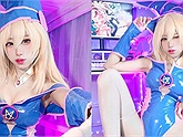 Cosplay Dark Magician Girl cực nóng bỏng từ fan Yu-Gi-Oh!