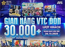 Hơn 30.000 lượt khách ghé thăm gian hàng VTC trong ngày đầu mở cửa Hội chợ mùa Thu 2025