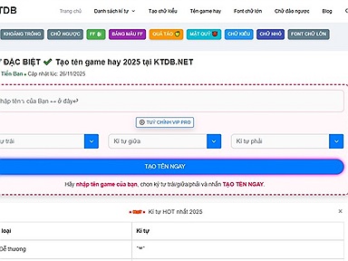 Website Tạo Ký Tự Đặc Biệt Mà Game thủ nào cũng nên biết?