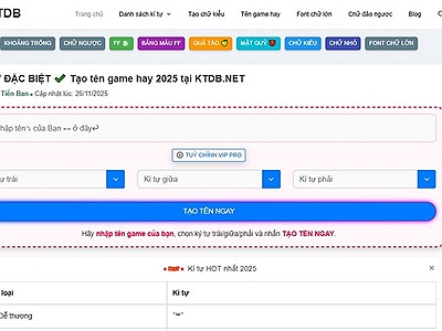 Website Tạo Ký Tự Đặc Biệt Mà Game thủ nào cũng nên biết?