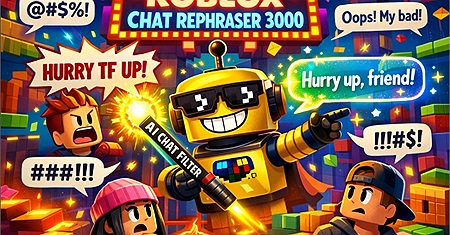 Roblox sử dụng AI sửa lời thô tục trong chat thành câu nói lịch sự theo thời gian thực