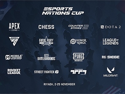 Hé lộ 16 tựa game thi đấu chính thức tại Esports Nations Cup 2026