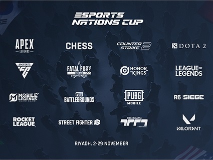 Hé lộ 16 tựa game thi đấu chính thức tại Esports Nations Cup 2026