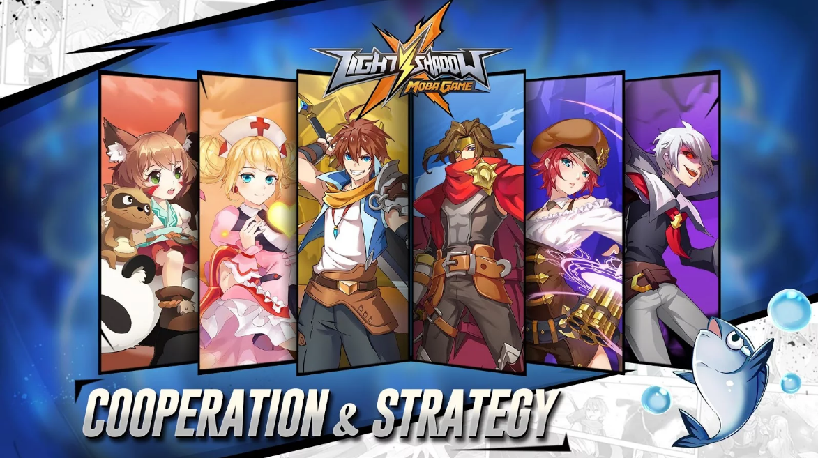 Light vs Shadow Game MOBA 5 vs 5 phong cách hoạt hình kiểu mới chính
