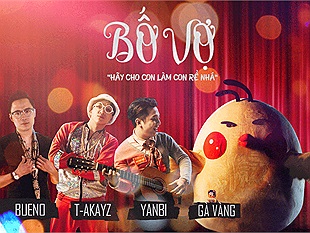 Bộ ảnh hậu trường siêu đáng yêu của Gà Vàng trong MV Bố Vợ