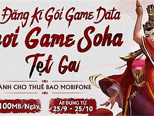 MobiFone miễn phí data 1 tháng cho các Game thủ VTC và Soha Game 