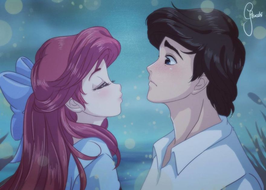 Nếu trở thành anime, các công chúa và hoàng tử Disney trong sẽ đáng yêu thế này
