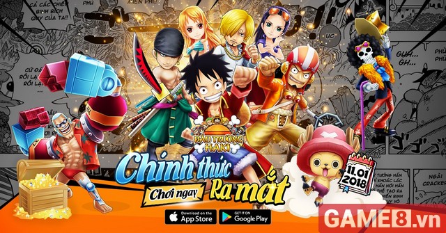 Đấu Trường Haki - Game mobile có đề tài One Piece sẽ chính thức ra mắt game thủ Việt vào ngày 18/01