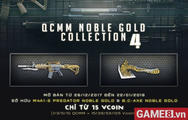 Đột Kích - Chào năm mới, game thủ háo hức chờ đón bộ đôi vũ khí Noble Gold