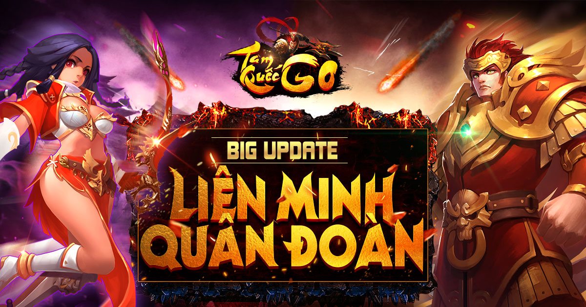 Tam Quốc GO tặng giftcode khủng mừng update phiên bản mới Liên Minh Quân Đoàn