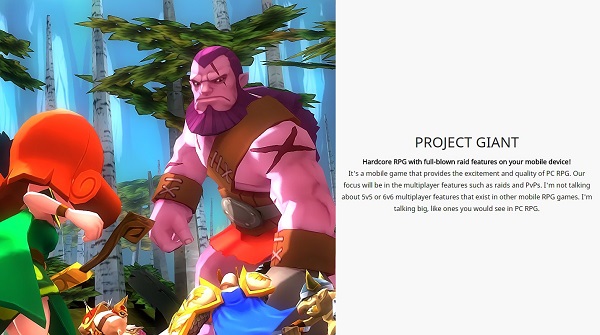Giant - Tựa game RPG sắp được Gamevil cho ra mắt trên toàn thế giới