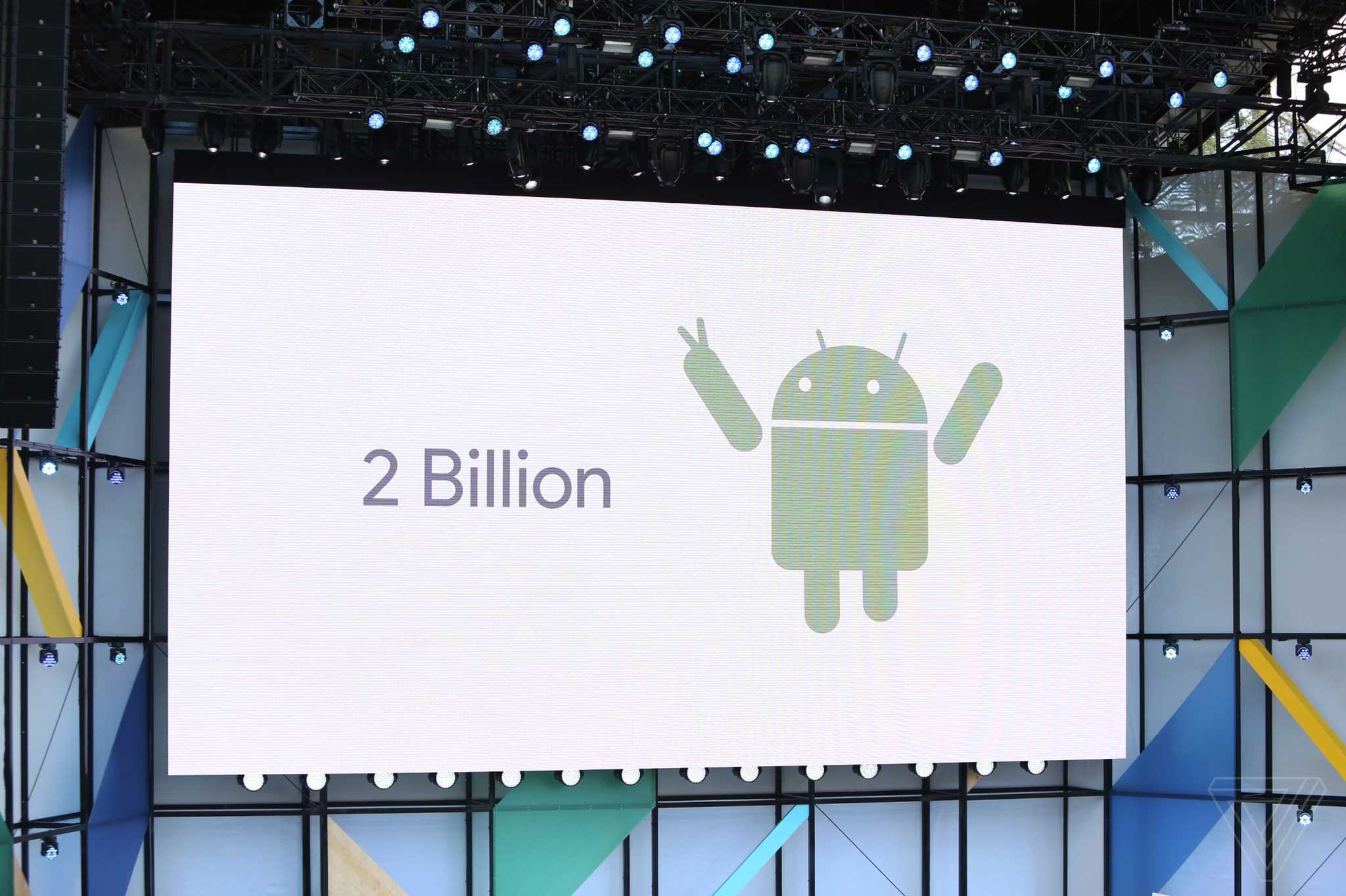 thế giới có 2 tỷ người đùng điện thoại android