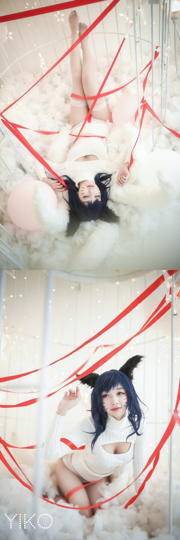Tan chảy trước cosplay Ahri xinh đẹp đến nao lòng của coser Yiko