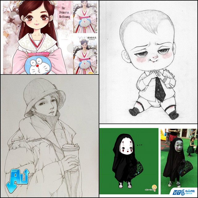 Cùng theo dõi một số tác phẩm khác đến từ thánh Chibi này. Theo Thảo, bất cứ thứ gì dễ thương đều trở thành cảm hứng cho cô thể hiện tài năng của mình