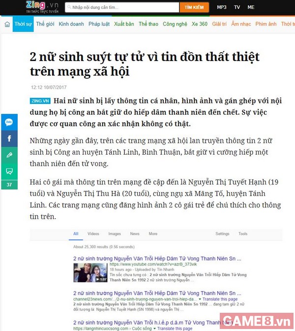 Cộng đồng game thủ đánh sập fanpage ngôn tình Hạ Vũ