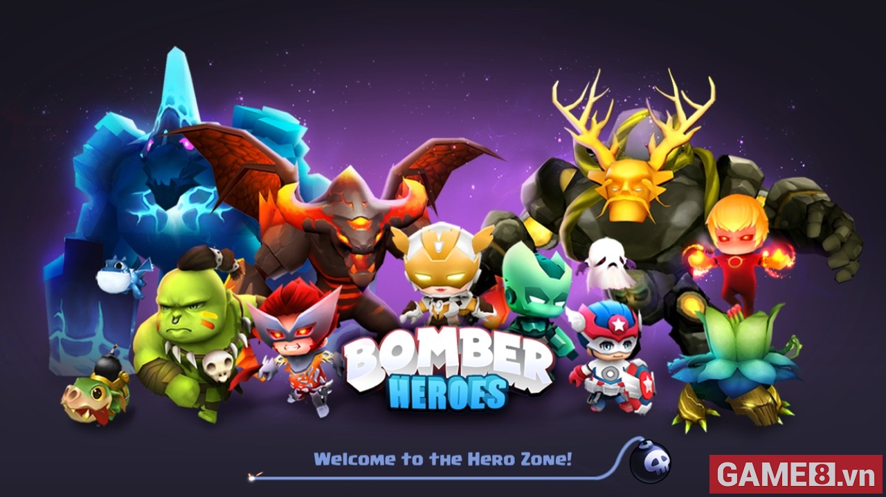 Bomber Heroes - Game Đặt Bom Huyền Thoại Đang 