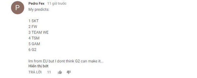 LMHT: Fan hâm mộ thế giới dự đoán về BXH thành tích của GAM và các đội tại Vòng bảng MSI 2017