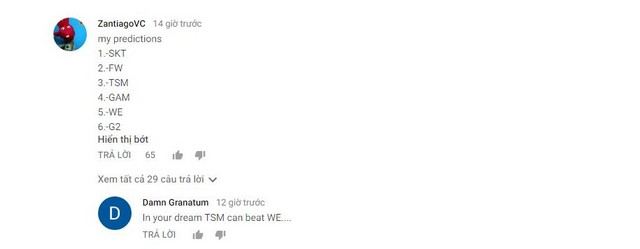 LMHT: Fan hâm mộ thế giới dự đoán về BXH thành tích của GAM và các đội tại Vòng bảng MSI 2017