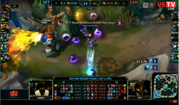 LMHT MSI 2017: GAM vs SKT T1 - Lối đánh hổ báo của GAM bị đè bẹp trong 26 phút thi đấu