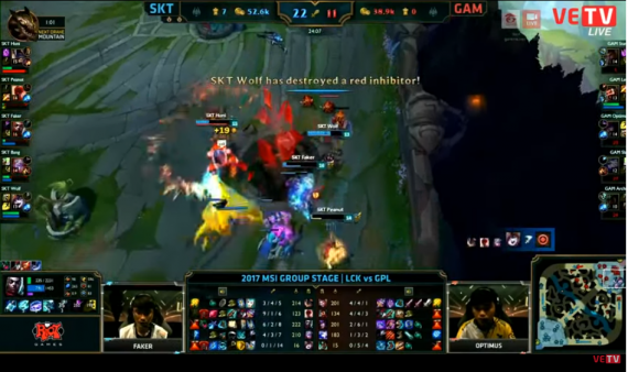 LMHT MSI 2017: GAM vs SKT T1 - Lối đánh hổ báo của GAM bị đè bẹp trong 26 phút thi đấu