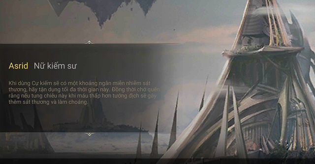 Chi tiết cách chơi và cách lên đồ cho Astrid - Nữ Kiếm Sư trong đấu trường Liên Quân Mobile