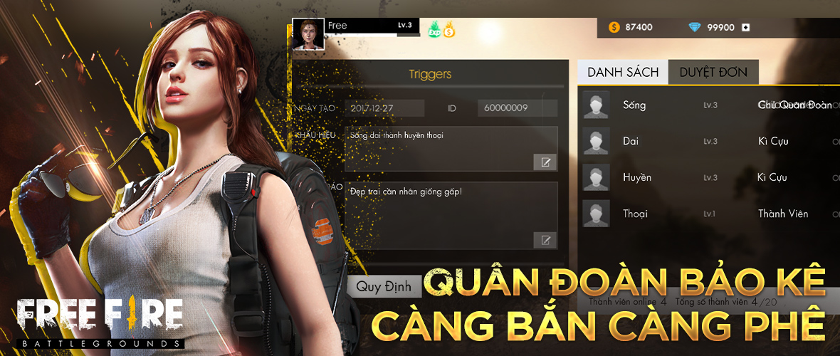 Garena Free Fire game sinh tồn trên Mobile đã chính thức ra mắt game thủ Việt Nam