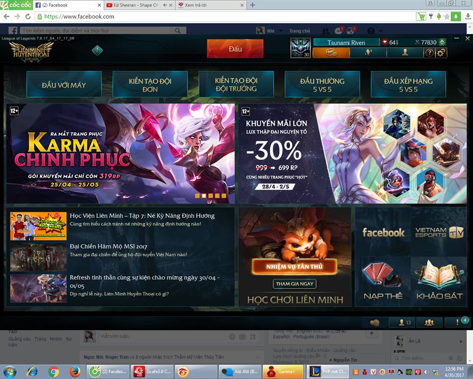 garena khóa tài khoản vô lý