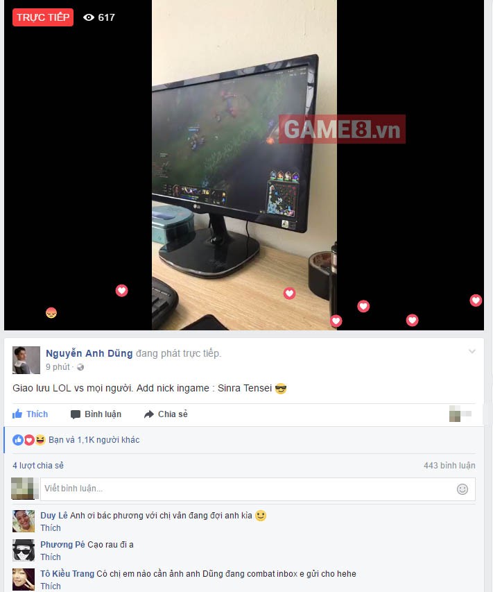Lần đầu livestream LMHT, Ngôi sao 