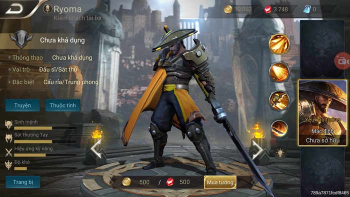 Hướng dẫn chơi Ryoma - Kiếm khách tài ba trong game Liên Quân Mobile