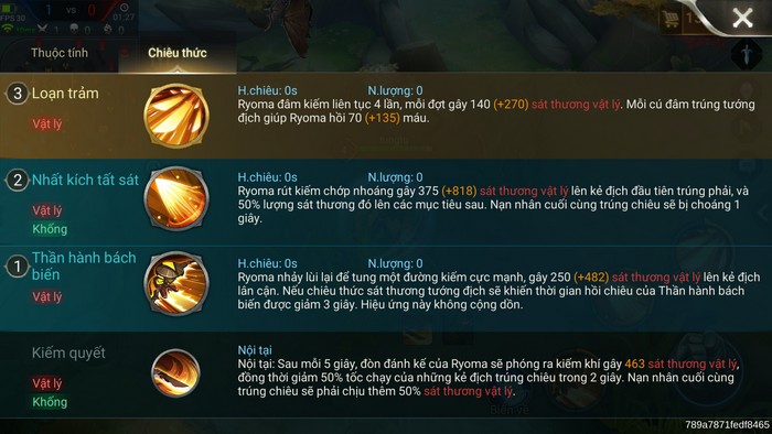 Hướng dẫn chơi Ryoma - Kiếm khách tài ba trong game Liên Quân Mobile