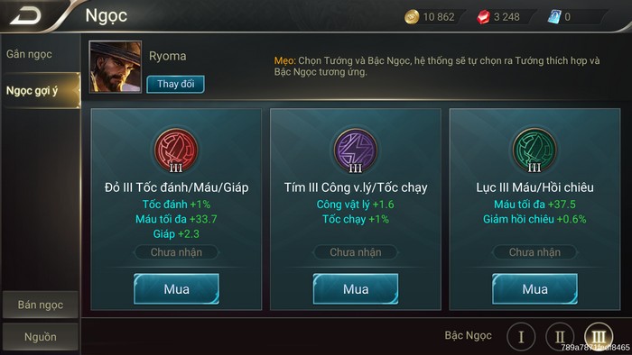Hướng dẫn chơi Ryoma - Kiếm khách tài ba trong game Liên Quân Mobile