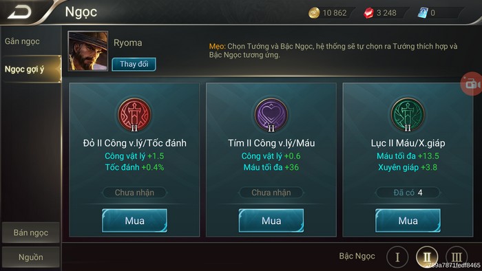 Hướng dẫn chơi Ryoma - Kiếm khách tài ba trong game Liên Quân Mobile