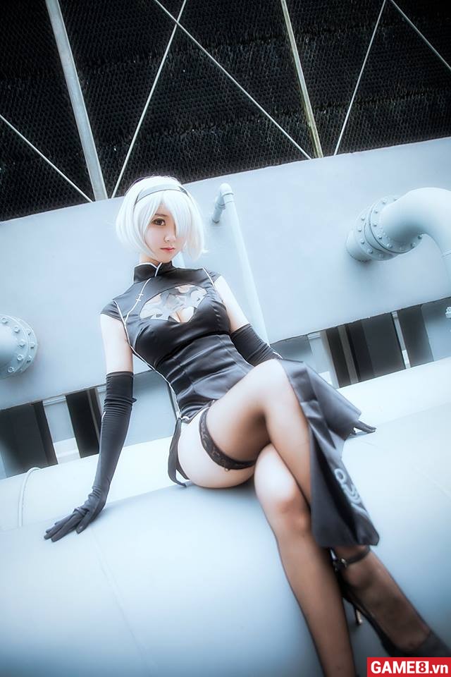 Thư giãn cuối tuần với trọn bộ cosplay nàng 2B trong Nier: Automata đẹp không tỳ vết