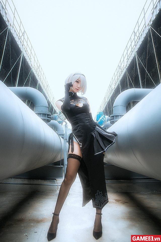 Thư giãn cuối tuần với trọn bộ cosplay nàng 2B trong Nier: Automata đẹp không tỳ vết