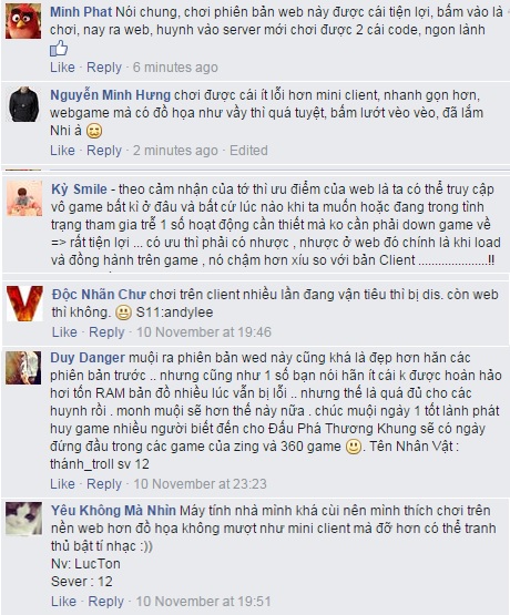 Game thủ Đấu Phá Thương Khung tận tình góp ý cho phiên bản web
